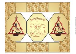 Christmas Octagon Folded Card
