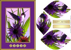 Humming Bird Card Front