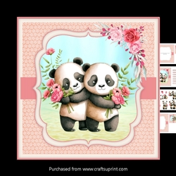 Panda Couple mini kit