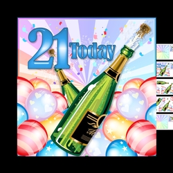 21st Birthday mini kit