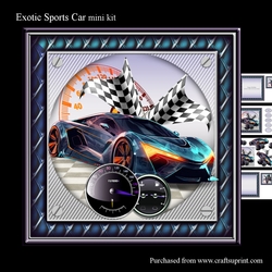 Exotic sports car mini kit