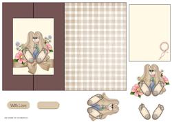 Rabbit Folded Card