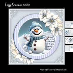 Happy Snowman mini kit