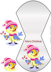 Christmas Bird Wobble Card