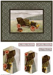 Vintage Car Card Front