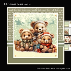 Christmas bears mini kit