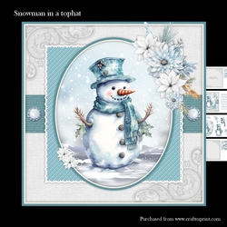 Snowman in a tophat