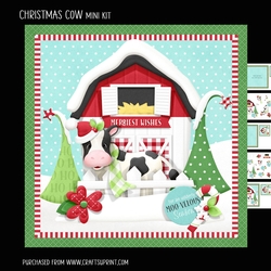 Christmas Cow mini kit