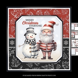 Santa and the snowman