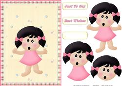 Little Girl Quick Card