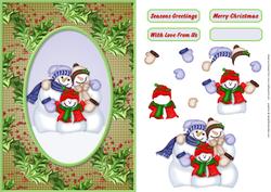 The Snow Family Card Front
