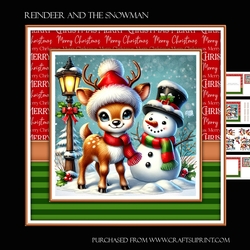 The reindeer and the snowman