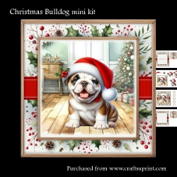 Christmas Bulldog
