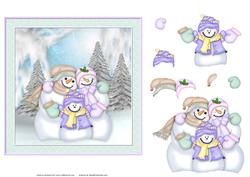 Snow Family 2 Card Front