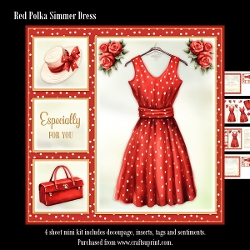 Red polka summer dress