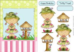 Garden Scene Card Front