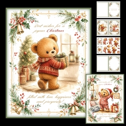 cup1463278_566 - Vintage Christmas teddy bears