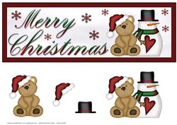 Christmas Teddy Large Dl