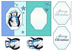 Penguin Fold Back Card