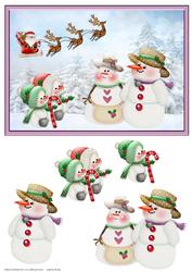 Snow Family 4 Card Front