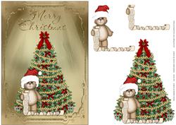 Christmas Teddy Card Front