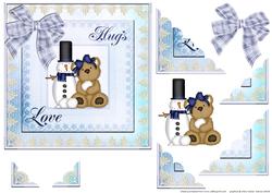 Christmas Bear Stacker Card