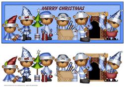 Christmas Bears Large Dl Card