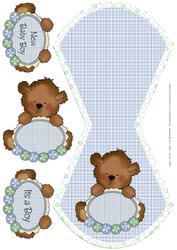 Baby Boy Wobble Card