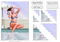 Hello Boys Stacker Card