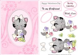 Valentine Kitten Step by Step