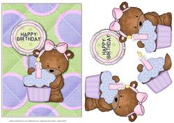 Bailey Birthday Bear Step by Step