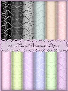 Swirls Backing Papers