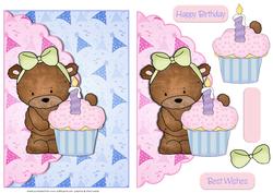 Bailey Birthday Bear Envelope