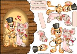 Mouse Marriage Quick Card