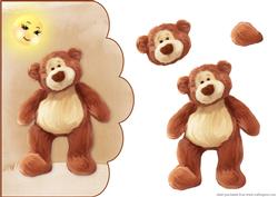 Sunshine Bear Scalloped Card Front
