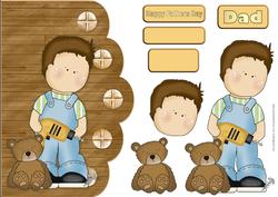 Fathers Day Day Scalloped Card Front