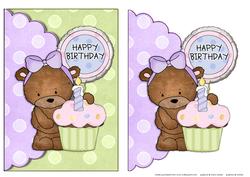 Birthday Bear Quick Card