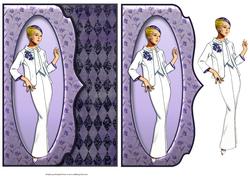 Vintage Fashion Envelope Card