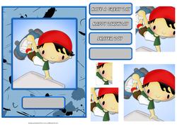 Skater Boy Card Front
