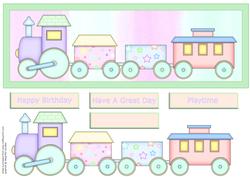 Playtime Large Dl Card