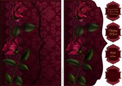 Red Roses Envelope Card