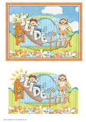 Slide Fun Card Front