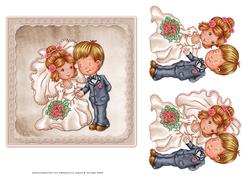 Bride and Groom Card Front