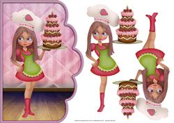 The Baker Scalloped Card Front
