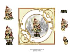 Santa and Snowman