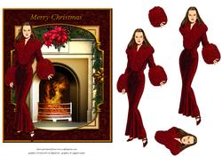 Art Deco Christmas Card