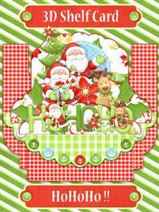 Hohoho 3D Shelf Card