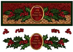 Christmas Holly Large Dl Card