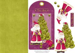 Santa by the Tree
