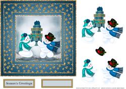 Snow Couple Quick Card